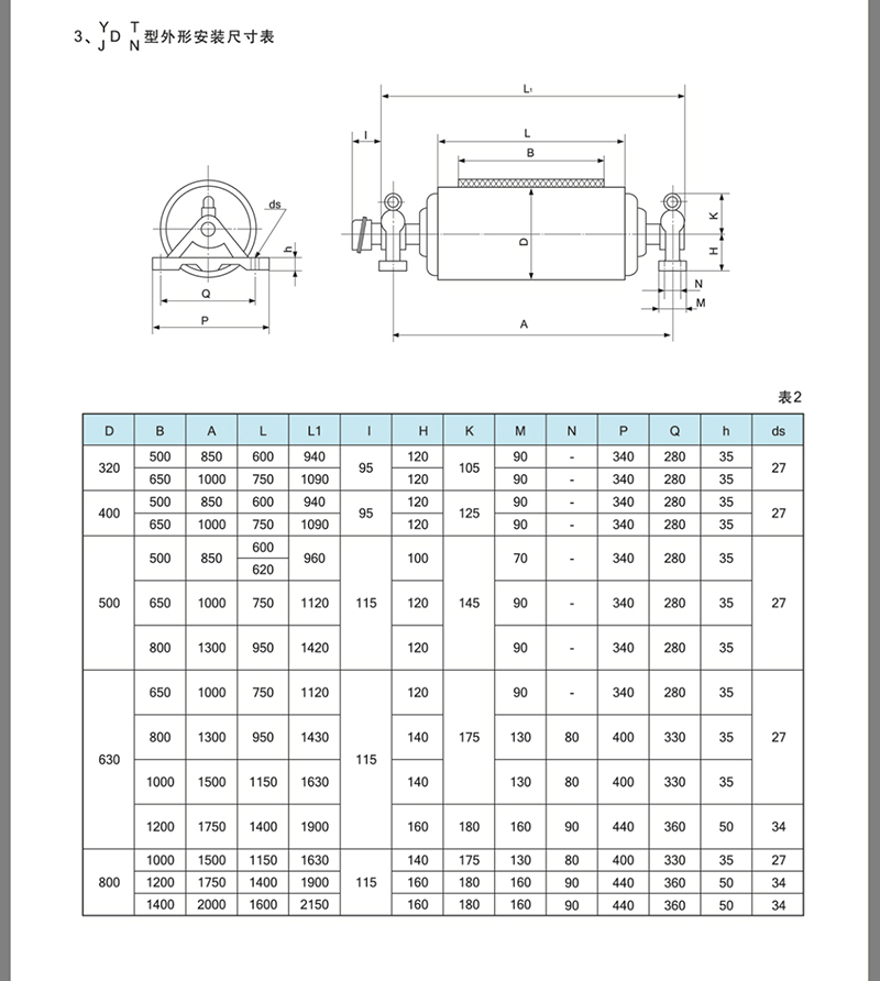 TDY油冷式电动滚筒